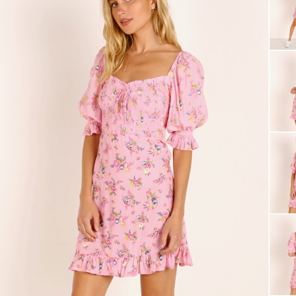 FAITHFULL THE BRAND Sage Mini Dress Juliette Floral Pink